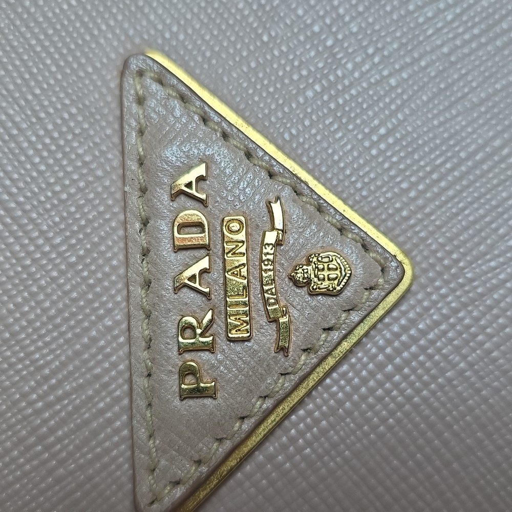 Prada Women's Tan Leather Tote Bag - Picture 2 of 16